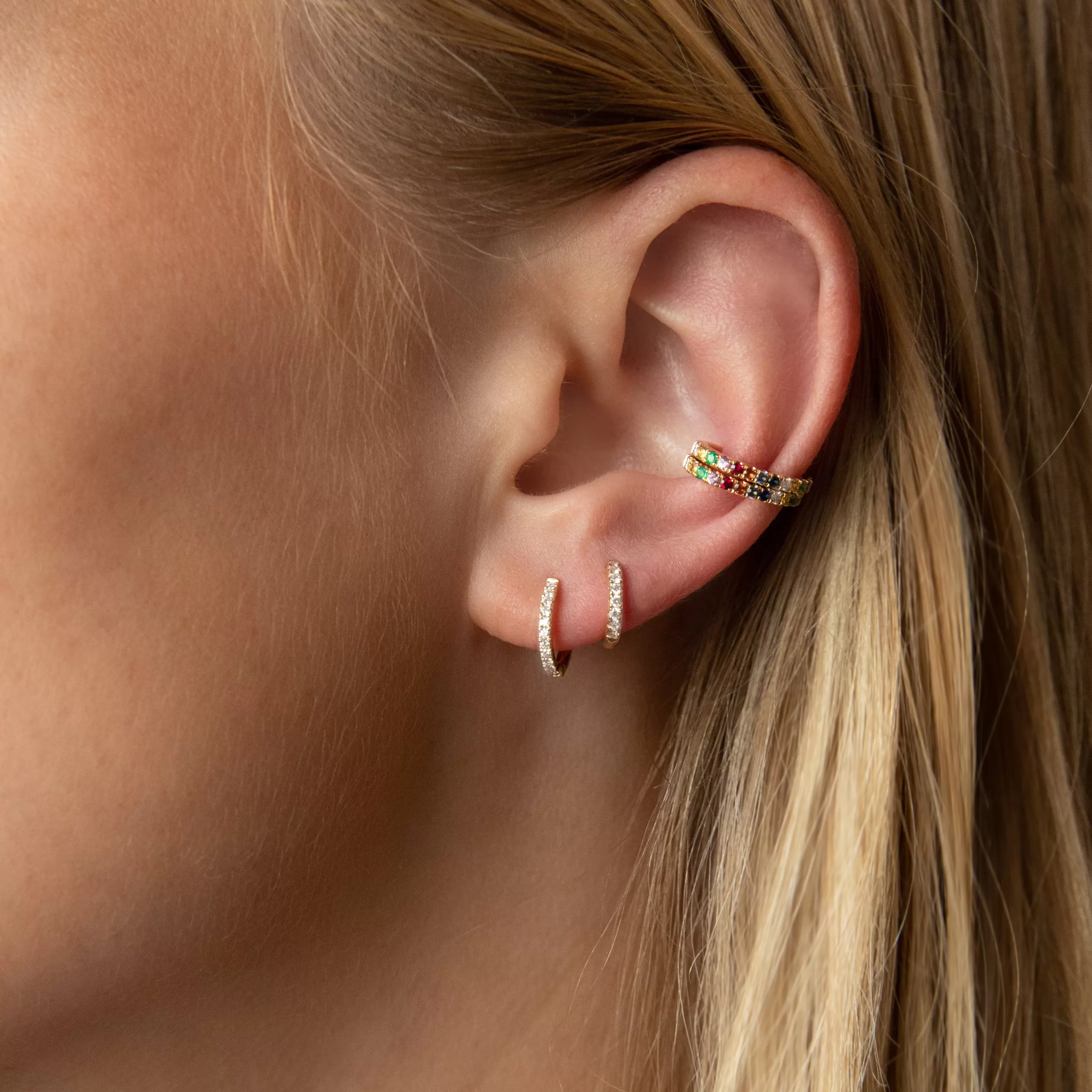 Anita Ko Ear Cuffs^MULTI-COLOR DIAMOND AND FINE GEMSTONE EAR CUFF